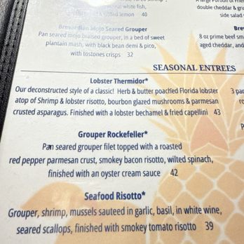 Brevardian Riverfront - Menu - Seafood Near Me - Melbourne, Florida