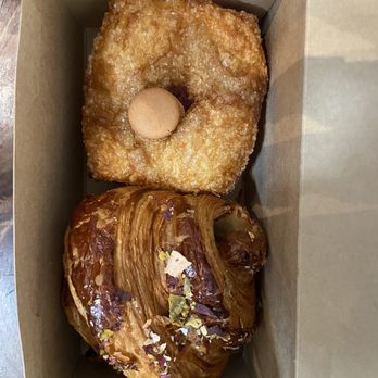 Craftsman and Wolves - Apple Hibiscus Kouign Amman (comes with a cute tiny macaron), Mortadella Havarti Croissant - Bakeries Near Me - San Francisco, California Craftsman and Wolves - Apple Hibiscus Kouign Amman (comes with a cute tiny macaron), Mortadella Havarti Croissant - Bakeries Near Me - San Francisco, California