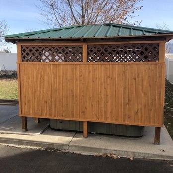 Coyote On The Lake - Hot tub gazebo, I built - Security Systems Near Me - Athol, Idaho Coyote On The Lake - Hot tub gazebo, I built - Security Systems Near Me - Athol, Idaho