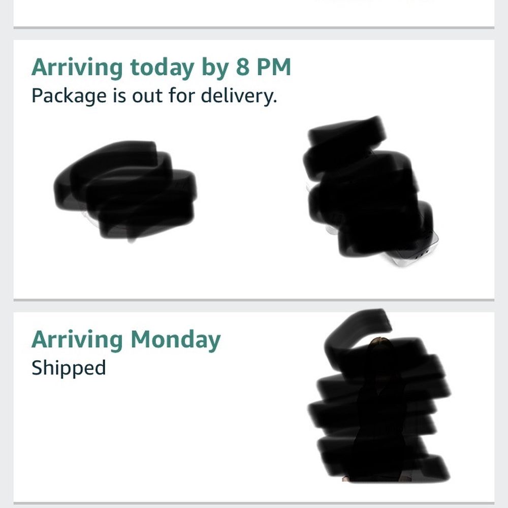 So the post office can only deliver 2 of the 3 packages? We'll see if the other two actually make it.