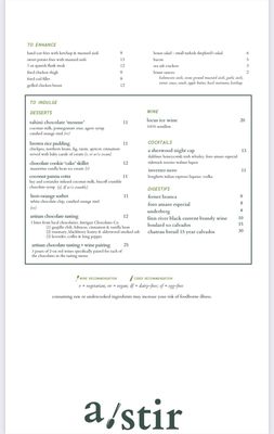 Menu photo 8 A Stir  Seattle, WA