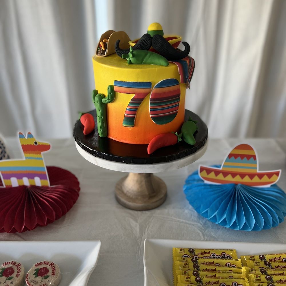 Cake-Aholics Bakery - Customized cake, 5 de mayo theme - Bakeries Near Me - Arlington, Texas