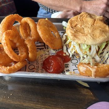Friends Cumming Grill - Solid onion rings. - Burgers Near Me - Cumming, Georgia