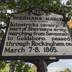 Sherman's March Historical Marker - Sherman's March Historical Marker, Rockingham