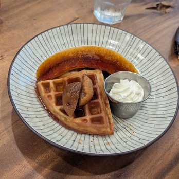 Fig & Ginger - (only half) waffle order - Breakfast & Brunch Near Me - Honolulu, Hawaii
