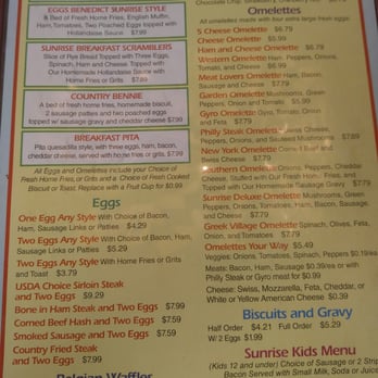 Sunrise Eatery - Menu - American Near Me - Zephyrhills, Florida Sunrise Eatery - Menu - American Near Me - Zephyrhills, Florida