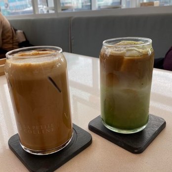 La Petite Colline - Iced Brown Sugar Latte & Iced Matcha Latte - Bakeries Near Me - Toronto, Ontario