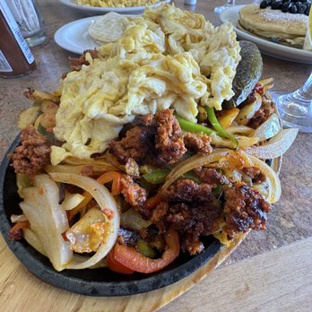Pancake Cottage - Chorizo Skillet - Breakfast & Brunch Near Me - Avalon, California Pancake Cottage - Chorizo Skillet - Breakfast & Brunch Near Me - Avalon, California