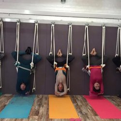 Rope wall yoga can be an invaluable tool for students who are stiff, weak or unable to perform certain asanas independently