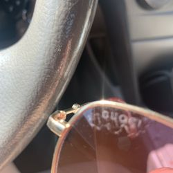 Private Eyes Optometry - See the top left corner. And there are identical spots on each side by the nose pads as if pressure from a finger was placed there.