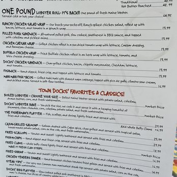 Town Docks - Menu - American Near Me - Meredith, New Hampshire