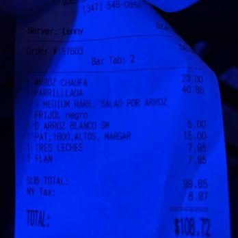 Casa Margaritas - 2/26/26 receipt - Mexican Near Me - Bellerose, New York Casa Margaritas - 2/26/26 receipt - Mexican Near Me - Bellerose, New York