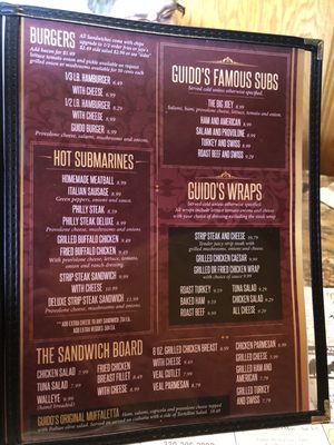 Menu photo 2 Guidos Pizza and Catering Ravenna, OH Menu photo 2 Guidos Pizza and Catering Ravenna, OH