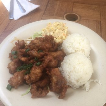 Aloha Mixed Plate - Mochiko Chicken. So yummy. - Hawaiian Near Me - Lahaina, Hawaii Aloha Mixed Plate - Mochiko Chicken. So yummy. - Hawaiian Near Me - Lahaina, Hawaii