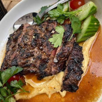 Aba - Shawarma Spiced Skirt Steak - Mediterranean Near Me - Austin, Texas