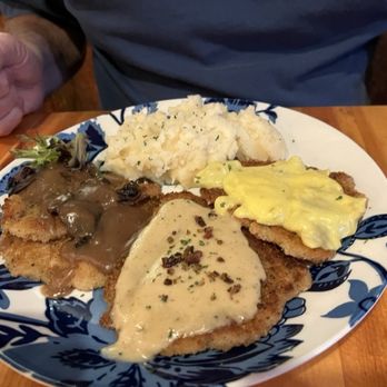 Heidelberg Inn - Pork schnitzel sampler plate - German Near Me - Queensbury, New York Heidelberg Inn - Pork schnitzel sampler plate - German Near Me - Queensbury, New York
