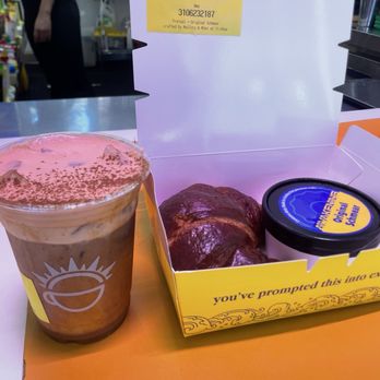 Awakening - Pumpkin Spice Latte + pretzel w/ original smear - Coffee & Tea Near Me - Inglewood, California Awakening - Pumpkin Spice Latte + pretzel w/ original smear - Coffee & Tea Near Me - Inglewood, California