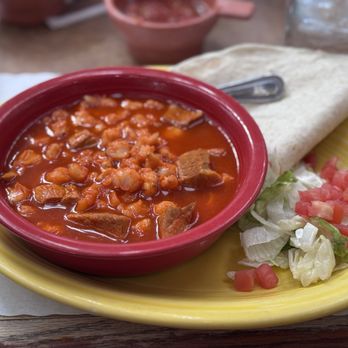 El Pinto - Red pozole soup - New Mexican Cuisine Near Me - Albuquerque, New Mexico