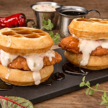 Topgolf - Chicken and Waffle Sliders - Golf Near Me - Ashburn, Virginia Topgolf - Chicken and Waffle Sliders - Golf Near Me - Ashburn, Virginia