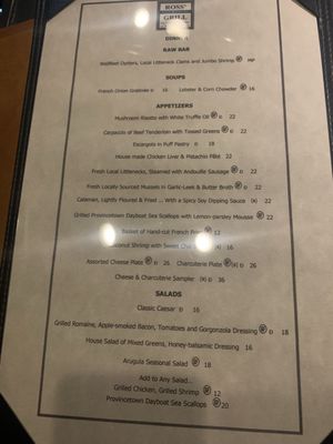 Menu photo 1 Ross' Grill Provincetown, MA