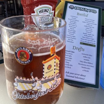 The Dublin Pub - Paulaner & Beer list on an outside table. - Pubs Near Me - Springfield, Illinois The Dublin Pub - Paulaner & Beer list on an outside table. - Pubs Near Me - Springfield, Illinois