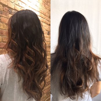 Salon DJ - After and before balayage - Hair Salons Near Me - Chicago, Illinois