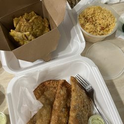 Mami Deya’s Kitchen - Empanadas, plantains, rice of the day
