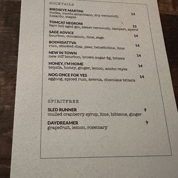 Pavilion - Drink menu - Tapas/Small Plates Near Me - Wolfeboro, New Hampshire