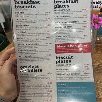 Big Bear Biscuits - Menu front - Breakfast & Brunch Near Me - Indianapolis, Indiana