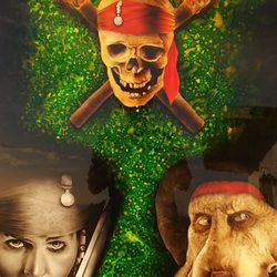 A Touch of Air Custom Airbrush - "Legends of the Black Pearl" Custom pirate-themed airbrush artwork with cinematic realism and dramatic lighting."