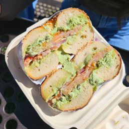 Supernova lox with basil schmear Supernova lox with basil schmear
