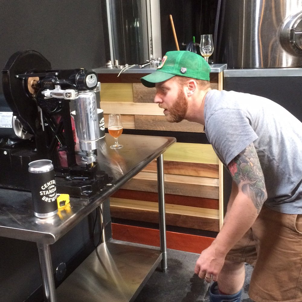 Central Standard Brewing - First and probably only Crowler probably in Ks, with first mate Ian calibrating! - Breweries Near Me - Wichita, Kansas