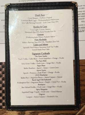 Menu photo 2 Austria Hof Restaurant Mammoth Lakes, CA