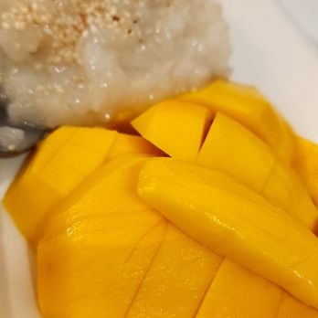 Mine Eathai - Mango sticky rice...yum! - Thai Near Me - Stanton, California Mine Eathai - Mango sticky rice...yum! - Thai Near Me - Stanton, California