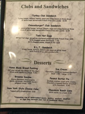 Menu photo 8 Farrell's Restaurant Portland, CT