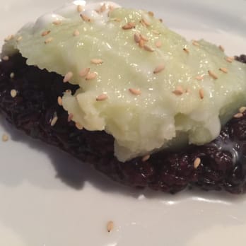 Thai Spice Kitchen - Purple rice with custard. Yummy dessert. - Thai Near Me - Jacksonville, Florida Thai Spice Kitchen - Purple rice with custard. Yummy dessert. - Thai Near Me - Jacksonville, Florida