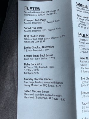 Menu photo 8 Boulevard Barbeque Morganton, NC