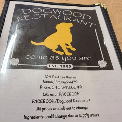 Menu photo 4 Dogwood Restaurant Vinton, VA Menu photo 4 Dogwood Restaurant Vinton, VA