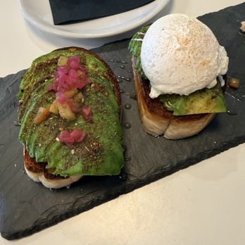 Break + Feast - Avo toast with egg. ( there are 3 but I ate the other one before taking photo) - Breakfast & Brunch Near Me - Koloa, Hawaii