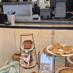 Simple Pleasures Catering - Front counter with baked goods.