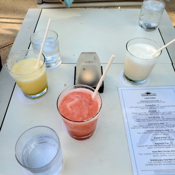 House Without A Key - Lilikoi Margarita Strawberry Margarita Coconut Margarita Very tasty, not enough booze - Seafood Near Me - Honolulu, Hawaii