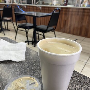 Mambos Cafe - $2 coffee. Bigger than it looks. - Dominican Near Me - Tampa, Florida