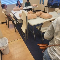 Mid-Florida CPR - Classroom with CPR dummies