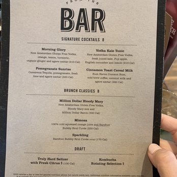 First Watch - Bar menu - Breakfast & Brunch Near Me - Atlanta, Georgia