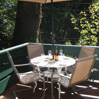 Russian River Hideaway - Deck outside of main house. Amazing morning sun right here!! - Bed & Breakfast Near Me - Forestville, California Russian River Hideaway - Deck outside of main house. Amazing morning sun right here!! - Bed & Breakfast Near Me - Forestville, California
