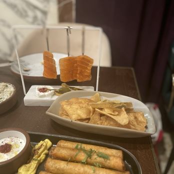 Anixi - Here are the Crispy "Lamb" Cigars and Arak Cured "Salmon" Risotto (GF) oh my gosh 10/10. - Vegan Near Me - New York, New York