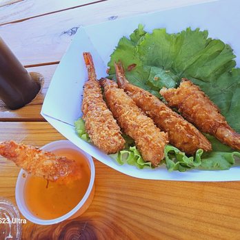 Big Blue Thai BBQ - Coconut shrimp with some sweet and salty sauce - Thai Near Me - Salem, Oregon