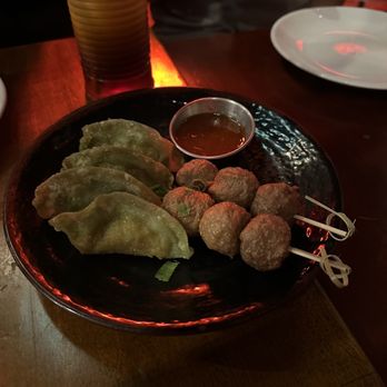 Soothr - Fried vegetable dumplings and fried meatballs with lunch special - Thai Near Me - New York, New York