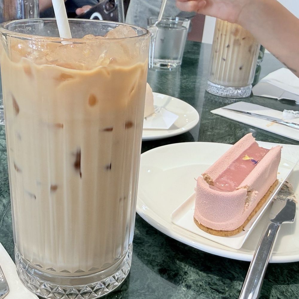 Almondette - My ice cold coffee with oat milk - Bakeries Near Me - Burlingame, California