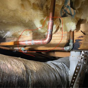 Pat’s Plumbing - Helped a homeowner with a leak problem today. Nice new, shiny, leak free copper! - Plumbing Near Me Pat’s Plumbing - Helped a homeowner with a leak problem today. Nice new, shiny, leak free copper! - Plumbing Near Me